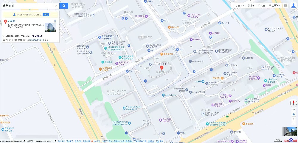 原站公开的公司地址示意图